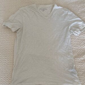 John Varvatos Men's Off-White V-Neck Tee